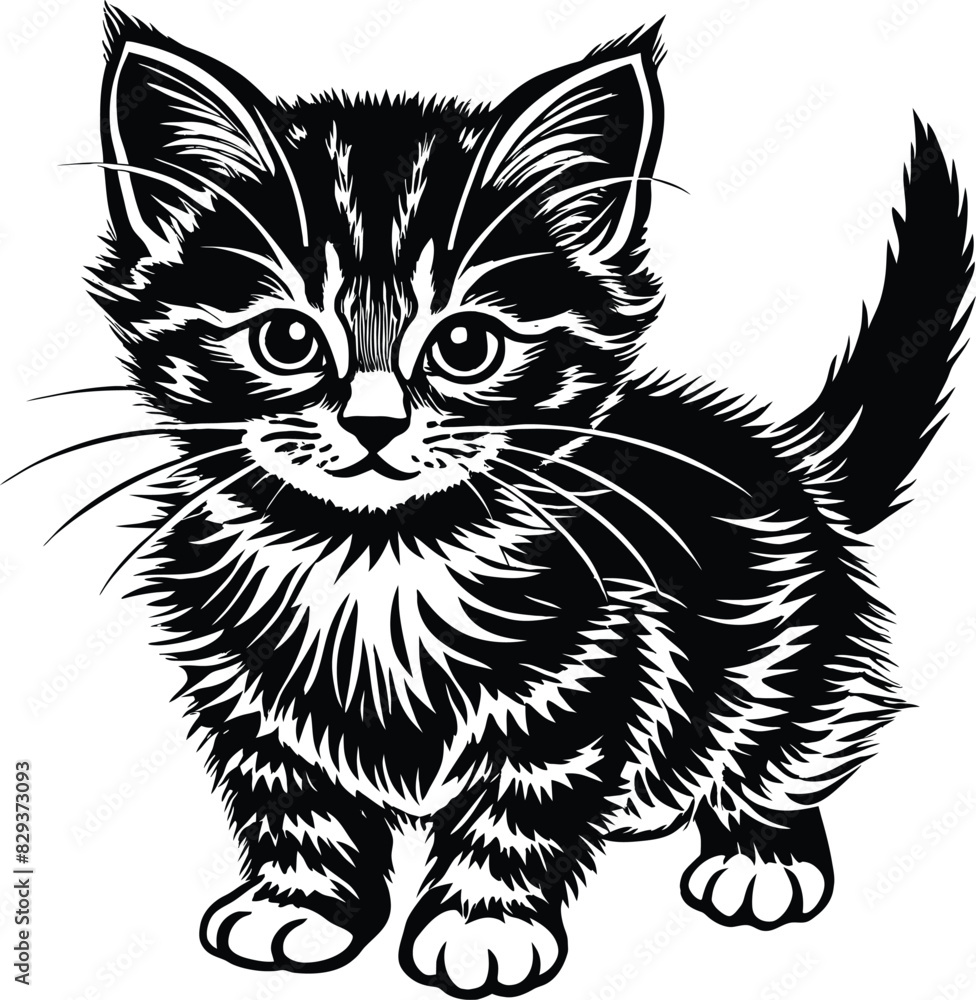 black and white cat vector black and white cat vector