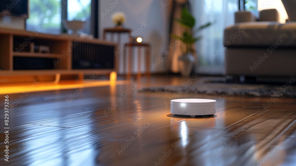 Obraz premium - Smart Leak Detection Systems. Water 4.0: digital journey of water. Digital technologies, including AI, ML and IoT. Flood Sensor. Leak detector at home. Sustainable water management