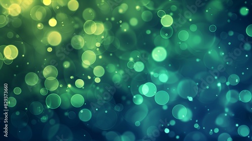 abstract background with bokeh,blue green background
