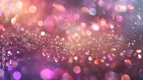 Glittering Night Sky - Abstract Sparkly Background with Shimmering Stars  Perfect for Design Projects