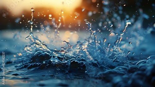 Captivating Splash of Liquid in Motion photo