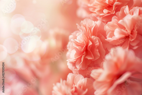 Event backdrop in soft coral perfect for wedding and bridal promotions. © Ilyas