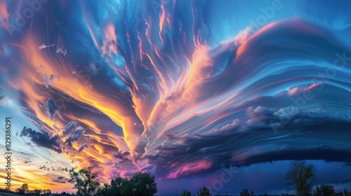Incredible Cloud Formations in the Sky during Sunset and Sunrise A Natural Surreal Display © 2rogan