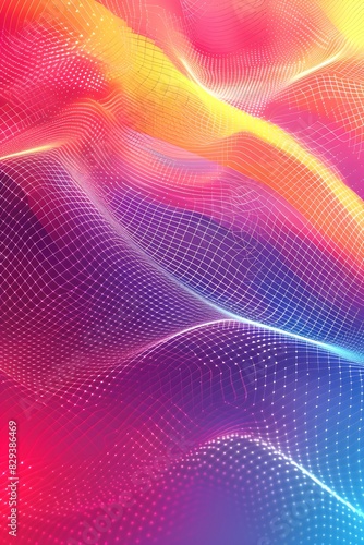 Wallpaper Mural Bright gradient background with colorful grains. It represents a mix of energy, movement, fun and liveliness with the grain of old computer graphics or noisy TV. It has a retro or futuristic feel. Torontodigital.ca