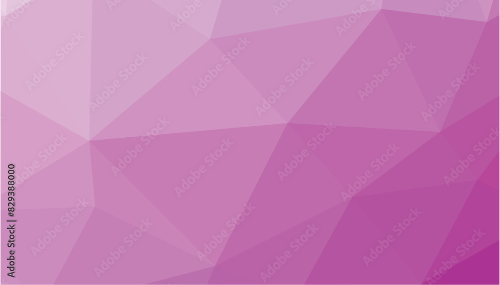 Obraz premium Gradient pink polygon pattern. Low poly design. Vector illustration 