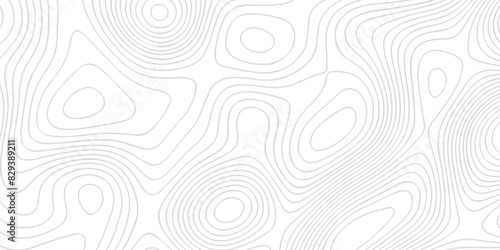 Abstract pattern with circles contour map. Abstract background vector, Topographic map background geographic line map with seamless ornament design. Waves paper curved reliefs. 
