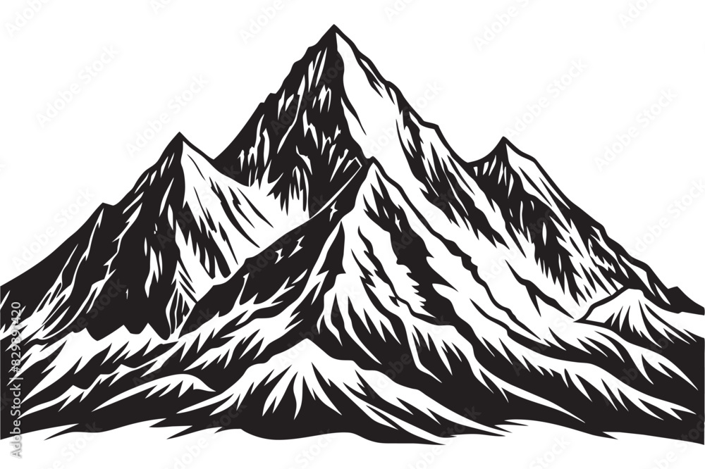  Mount Everest Vector Illustration
