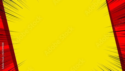 Comic cartoon thumbnail video template background