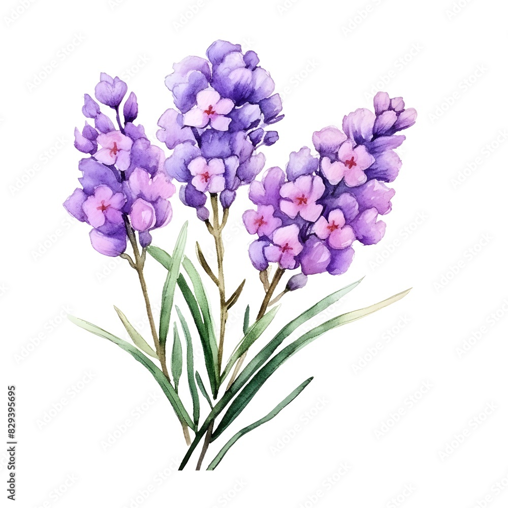 Fototapeta premium Vibrant Lavender Statice Flower Bouquet