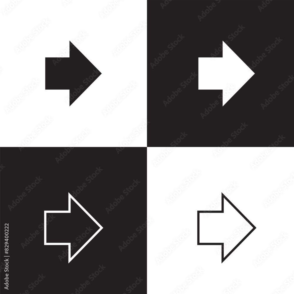 bold arrow icon. Element of minimalistic icon for mobile concept and web apps. Signs and symbols collection icon for websites, web design, mobile app isolated on white and black background. Vector .