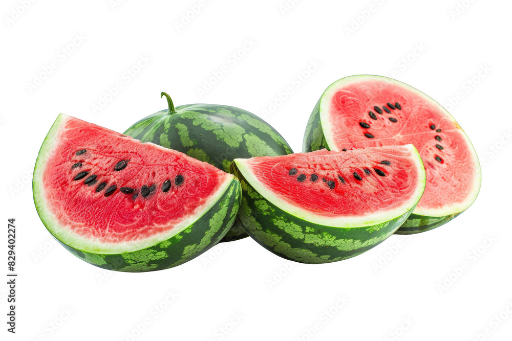 Watermelon on white background, png. Watermelon on white background, png.