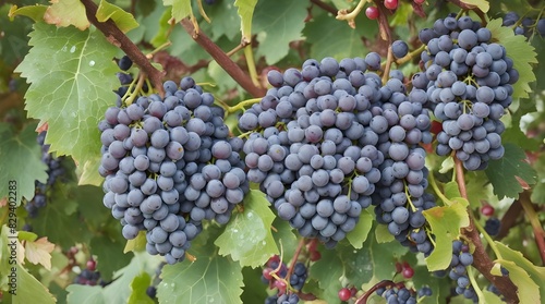 Wallpaper Mural Close up of fresh grapes with water drops.generative.ai Torontodigital.ca