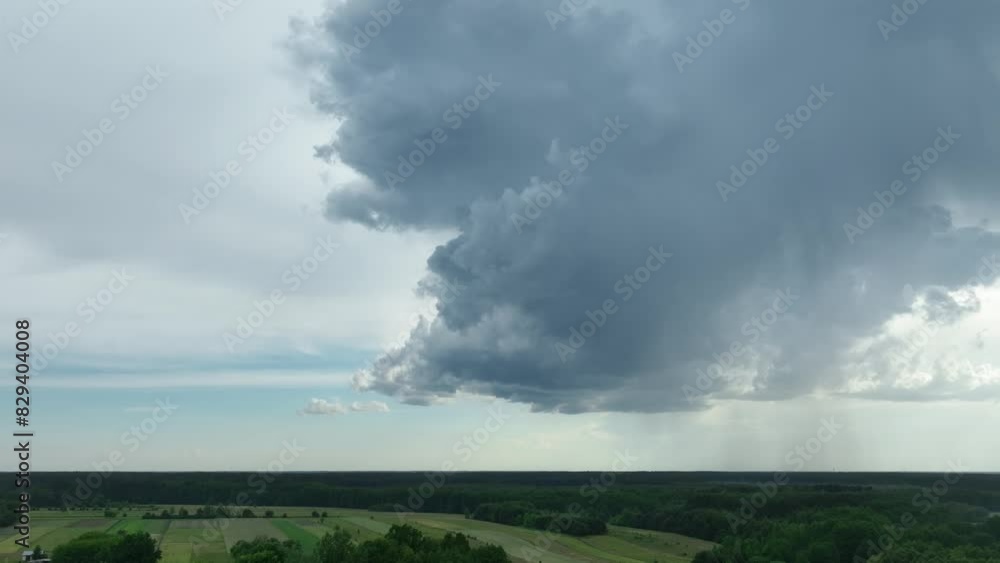 Hyperlapse of clouds moving away after rain Hyperlapse of clouds moving away after rain