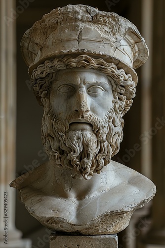 Illustration of hephaestus, olympians greek mythology portrait , high quality, high resolution photo