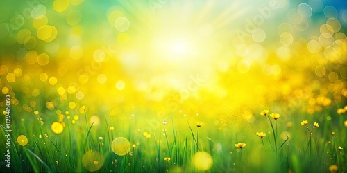 Summer Field Blur: A yellow and green blurred background that evokes the feeling of a sunny summer field. 
