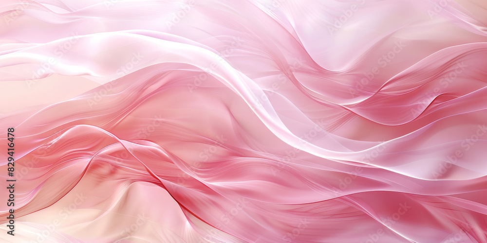 Fototapeta premium Soft and Flowing Abstract Background in Shades of Pink