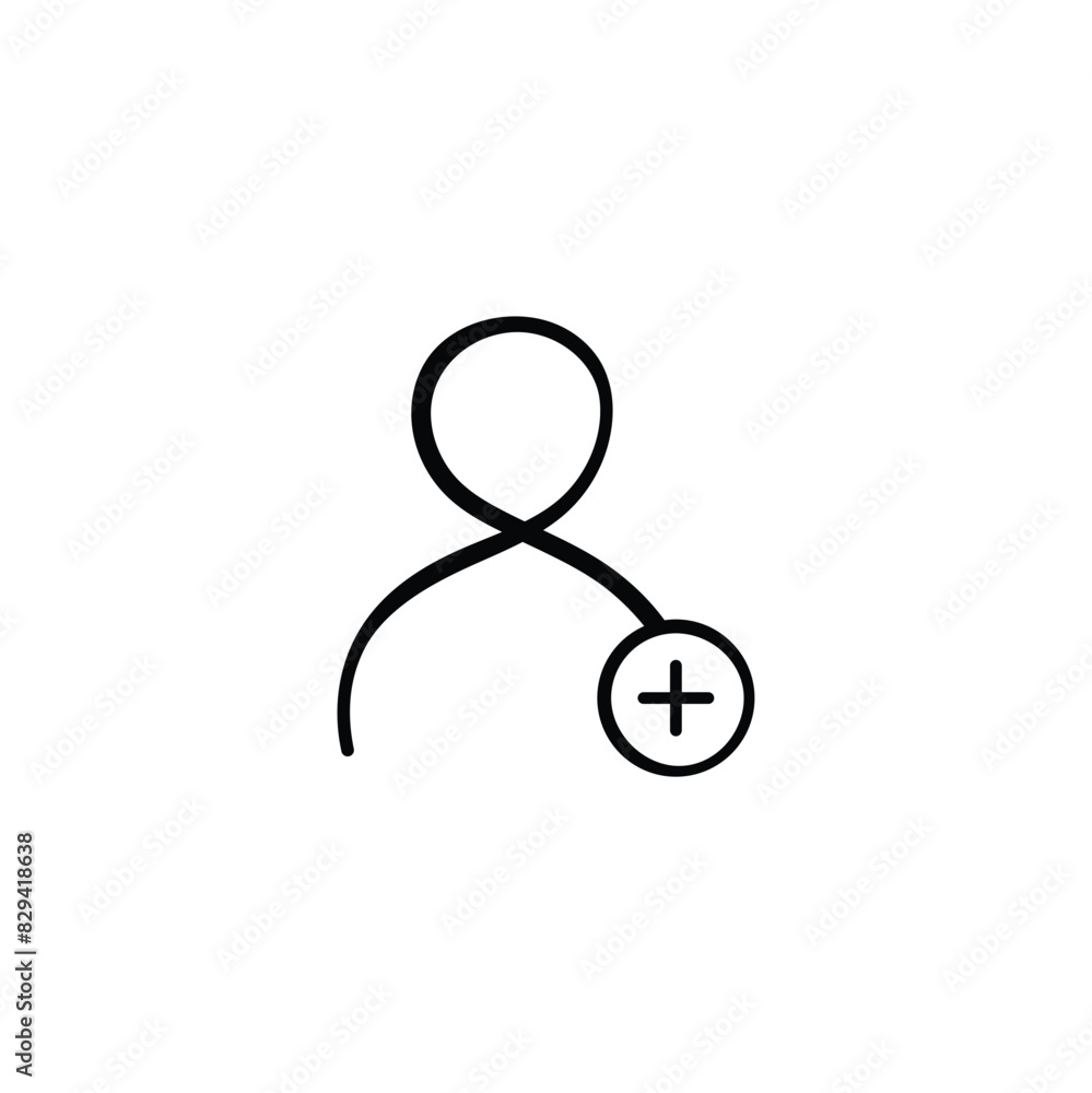 User Plus Line Style Icon Design User Plus Line Style Icon Design