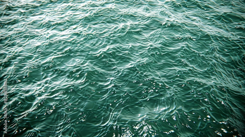  A large body of water with waves coming from both the surface