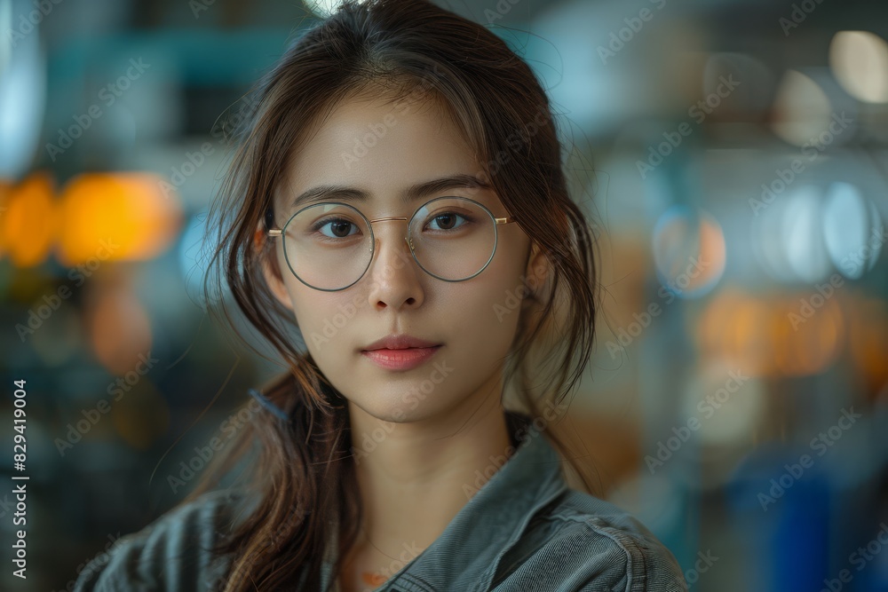 Obraz premium A striking and empowering photograph of female asian Accountant created with Generative AI technology