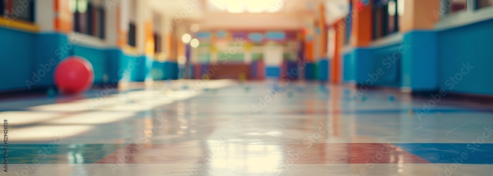 School background. Educational campus. Blurred background