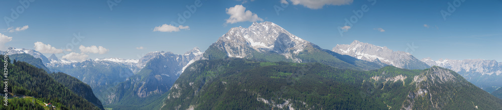 Watzmann mountain near Konigssee lake in Berchtesgaden National Park, Germany
