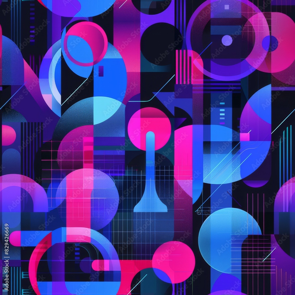 Abstract Geometric Symphony Abstract Geometric Symphony