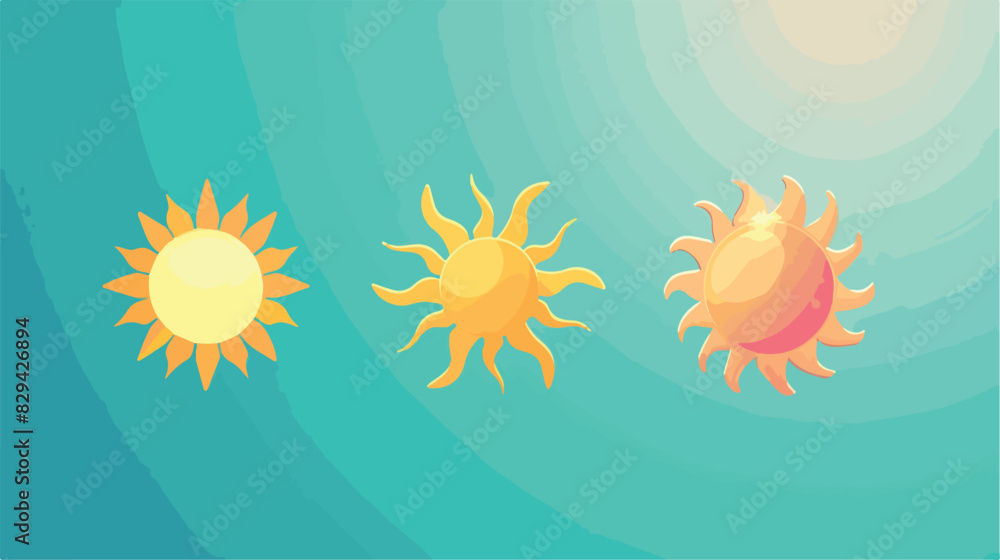 Sun icon in neumorphism style. Icons for business 