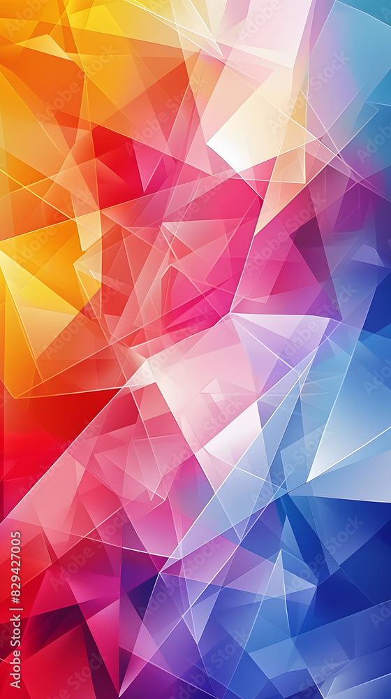 Obraz premium A colorful abstract painting with many different shapes and sizes of circles. The painting is full of energy and movement, with the colors blending together in a dynamic way