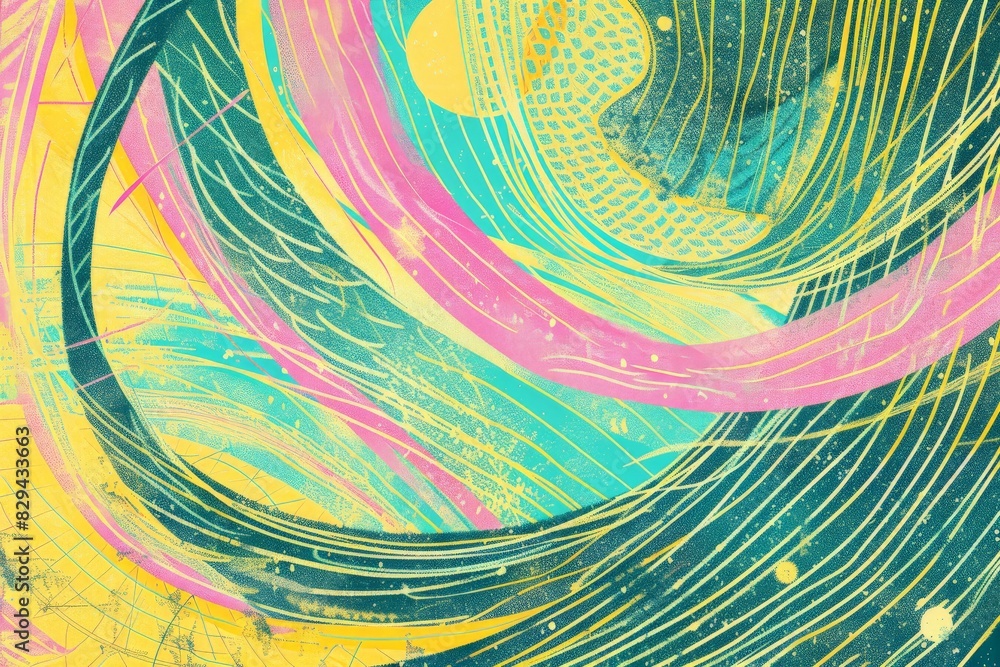 Digital graffiti - digital abstract art computer generated but made to ...