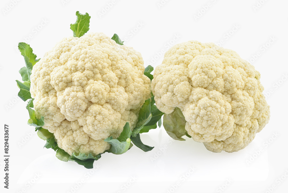 Cauliflower isolated on white background Cauliflower isolated on white background
