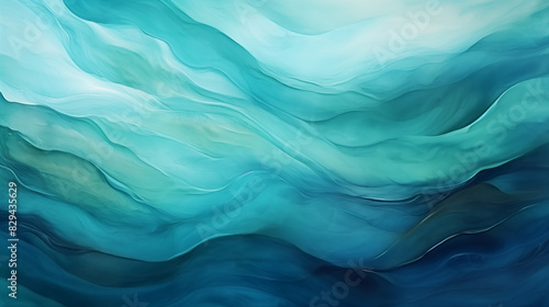 blue background. Closeup of abstract rough blue and white art painting texture