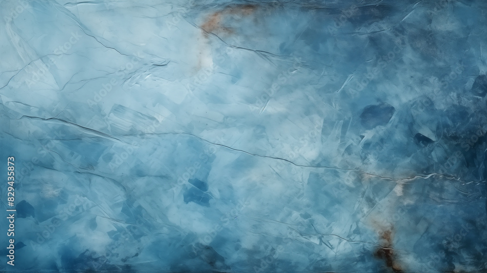 blue background.  Closeup of abstract rough blue and white art painting texture