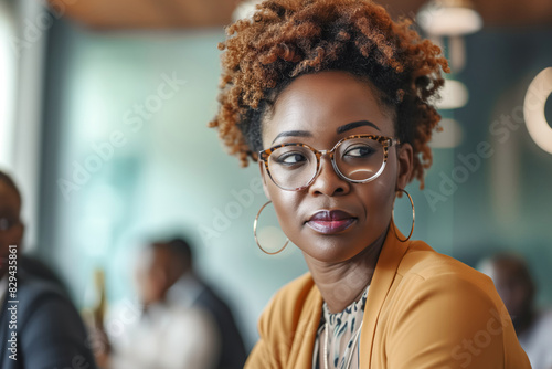 Portrait of a beautiful black business woman