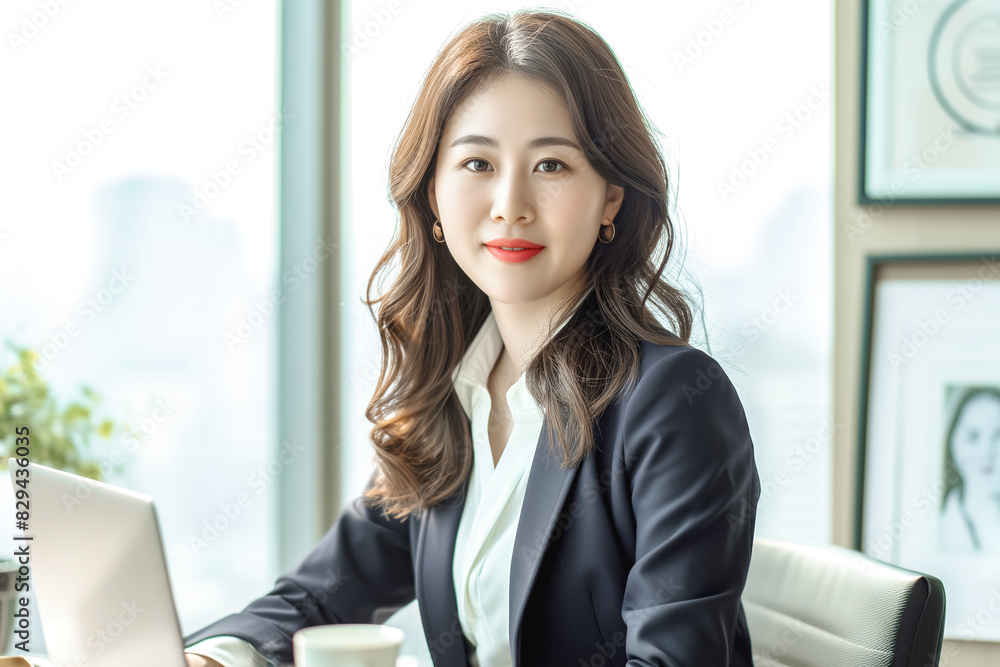 Portrait of a beautiful Asian business woman in the office Portrait of a beautiful Asian business woman in the office