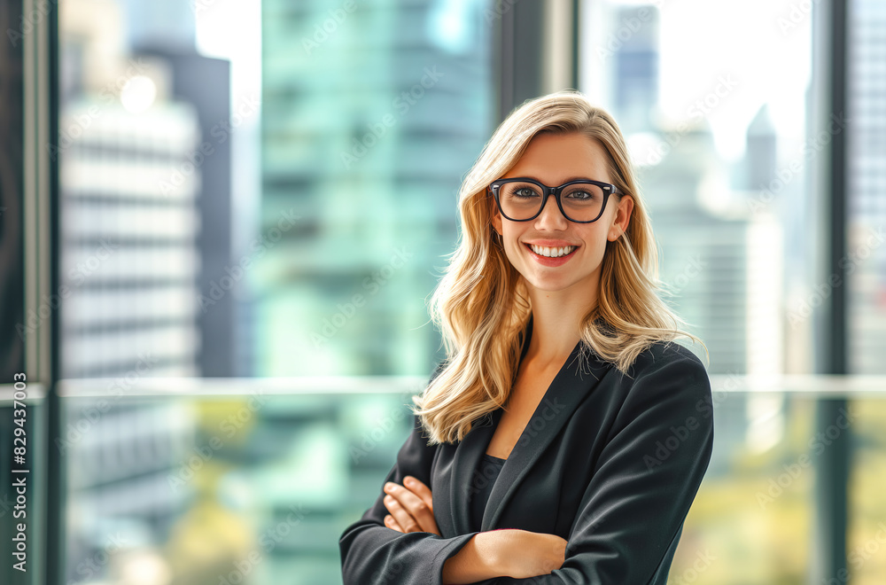 Portrait of smiling businesswoman indoor Portrait of smiling businesswoman indoor