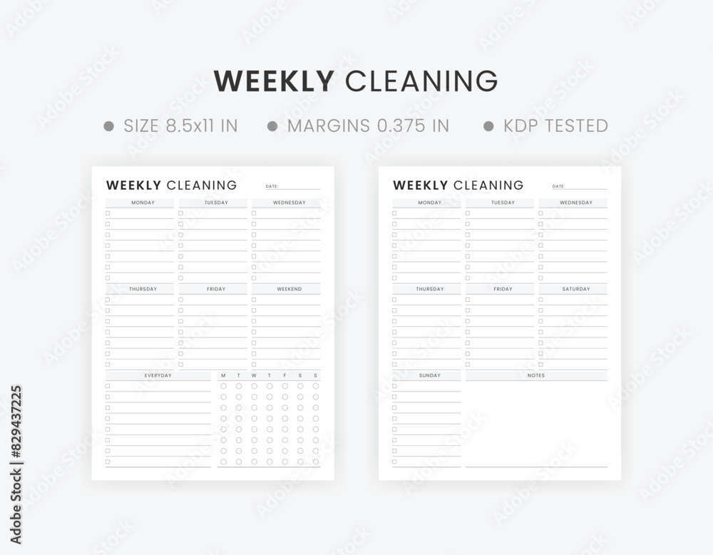 Weekly Cleaning Schedule Template, Printable Cleaning Checklist, Cleaning To Do List Weekly Cleaning Schedule Template, Printable Cleaning Checklist, Cleaning To Do List