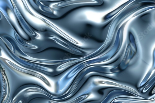 a close - up of a metallic surface with a blurred background. Beautiful simple AI generated image in 4K, unique.
