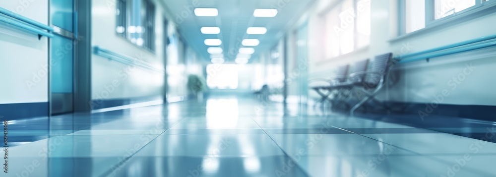 Hospital interior. Medical background. Blurred background Hospital interior. Medical background. Blurred background