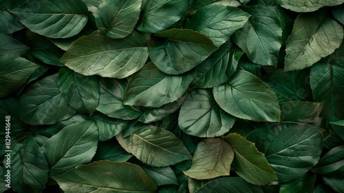  A close-up of numerous green leaves against a lush backdrop of green foliage