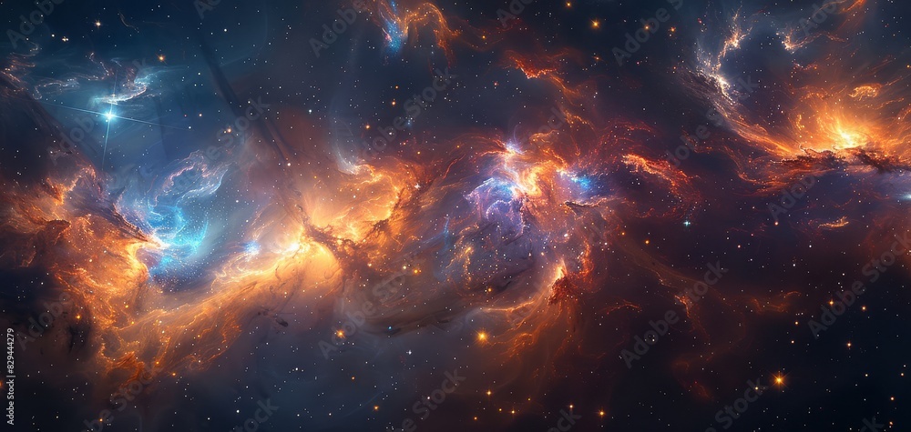 Fototapeta premium universe created with Generative AI technology