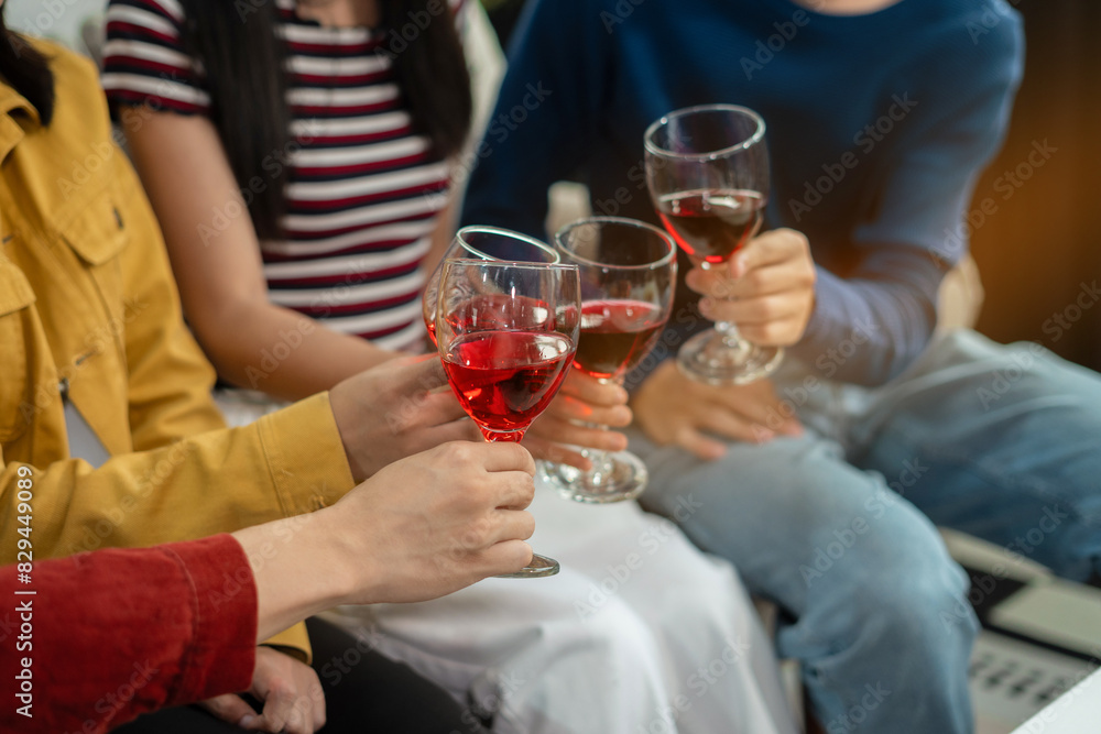 drinks and conversation, social gathering and get together. Young people, group and happiness at fast food pizzeria, celebration at home. drinks and conversation, social gathering and get together. Young people, group and happiness at fast food pizzeria, celebration at home.