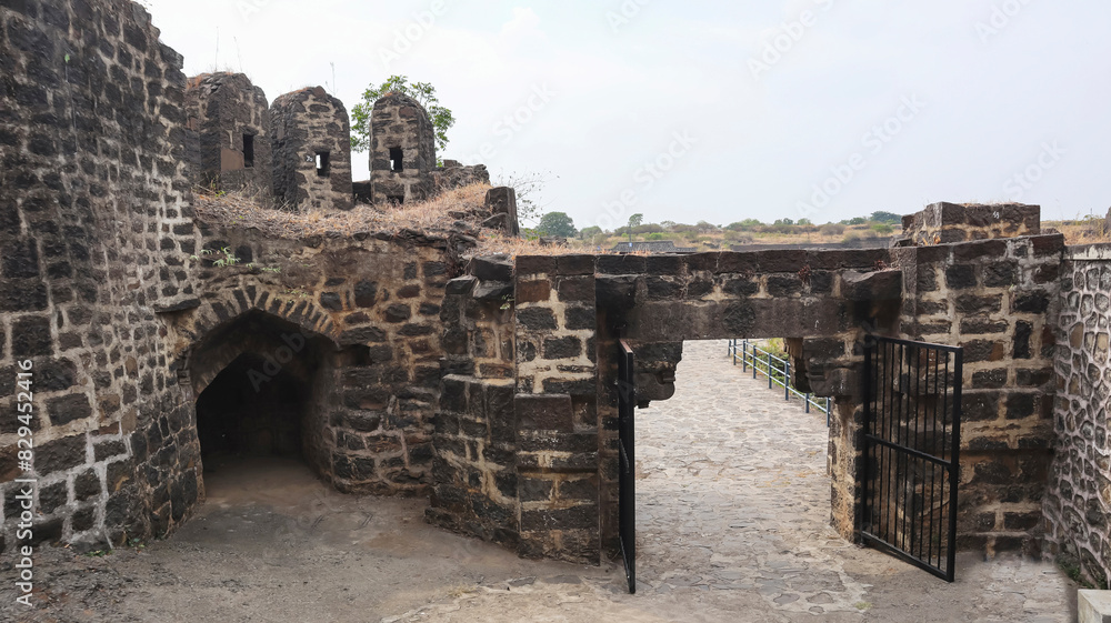 Entrance Towards the Dam From the Fort, Naldurg, Osmanabad, Maharashtra, India.