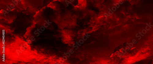 Obraz na płótnie Vector red cloud texture background of red sky with clouds for wallpaper, backdrop and design. w salonie