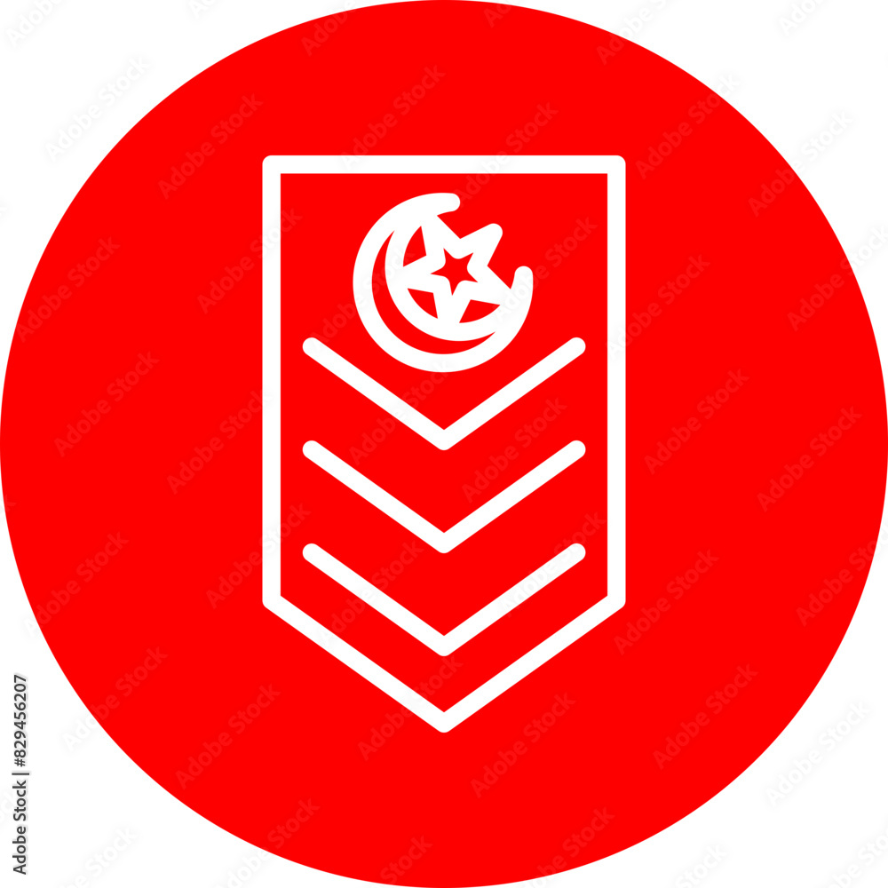 Ranks Line White Circle Red Icon Design Ranks Line White Circle Red Icon Design
