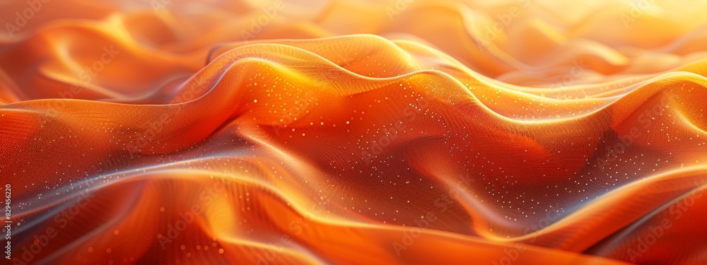 Abstract background with monochrome wave lines on orange background. Abstract background with monochrome wave lines on orange background.