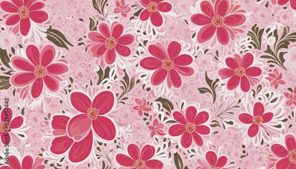 Fototapeta premium pattern with flowers