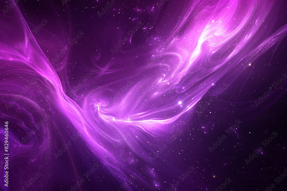 Obraz premium Cosmic-themed mystical violet background that inspires wonder and fascination.
