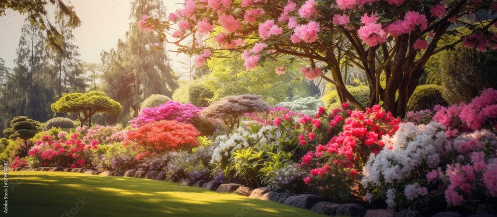 flowers garden. copy space available flowers garden. copy space available