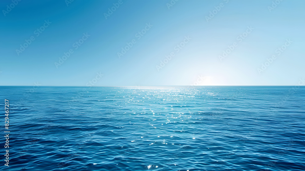 Obraz premium blue sea gradient background. Generative AI.
