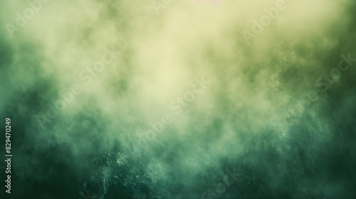 blurry image of a green gradient texture background. Generative AI.